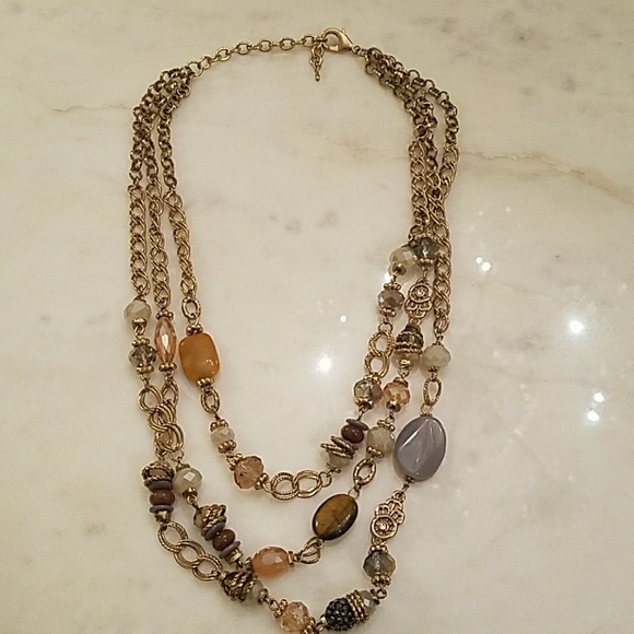 Multistone Layered Necklace - Picture 4 of 4